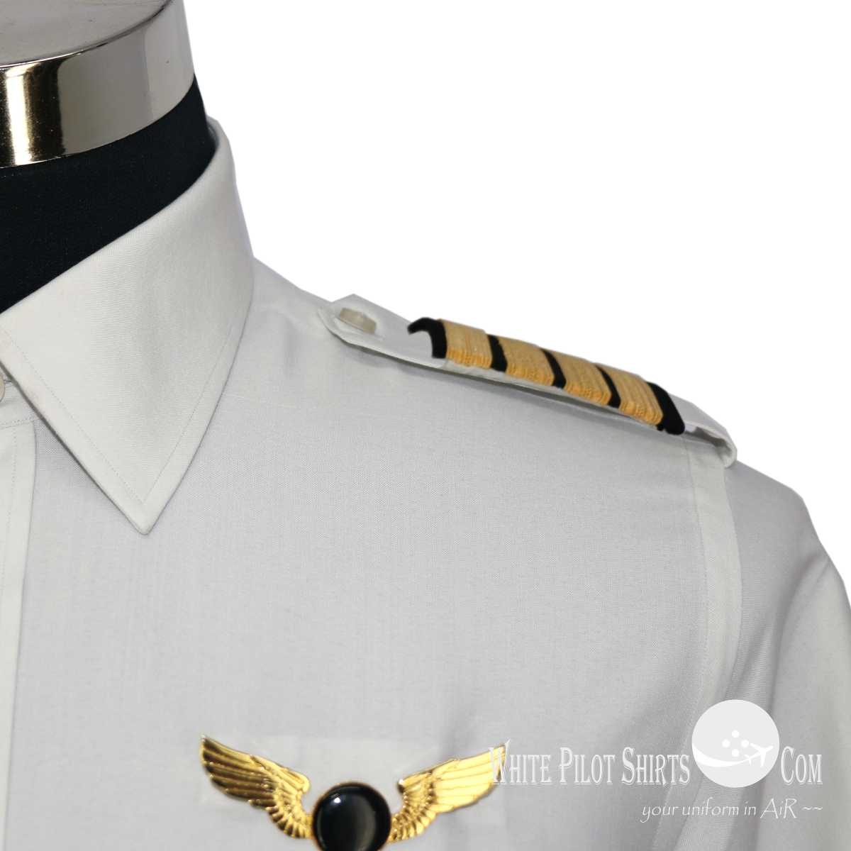 grey pilot shirt